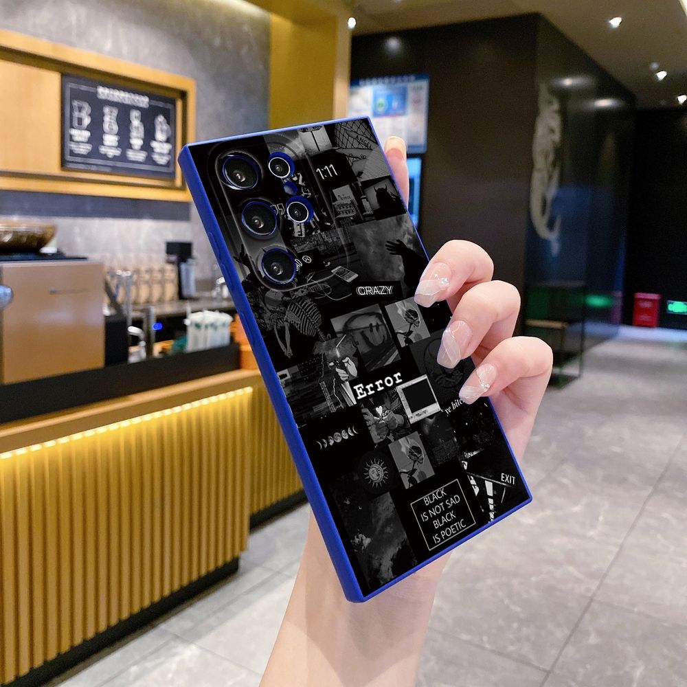 For Samsung Galaxy S24 S23 Ultra S22 Plus Note 20 S21 FE S20 Poetic Black Full Protective Case Anti Drop Cover