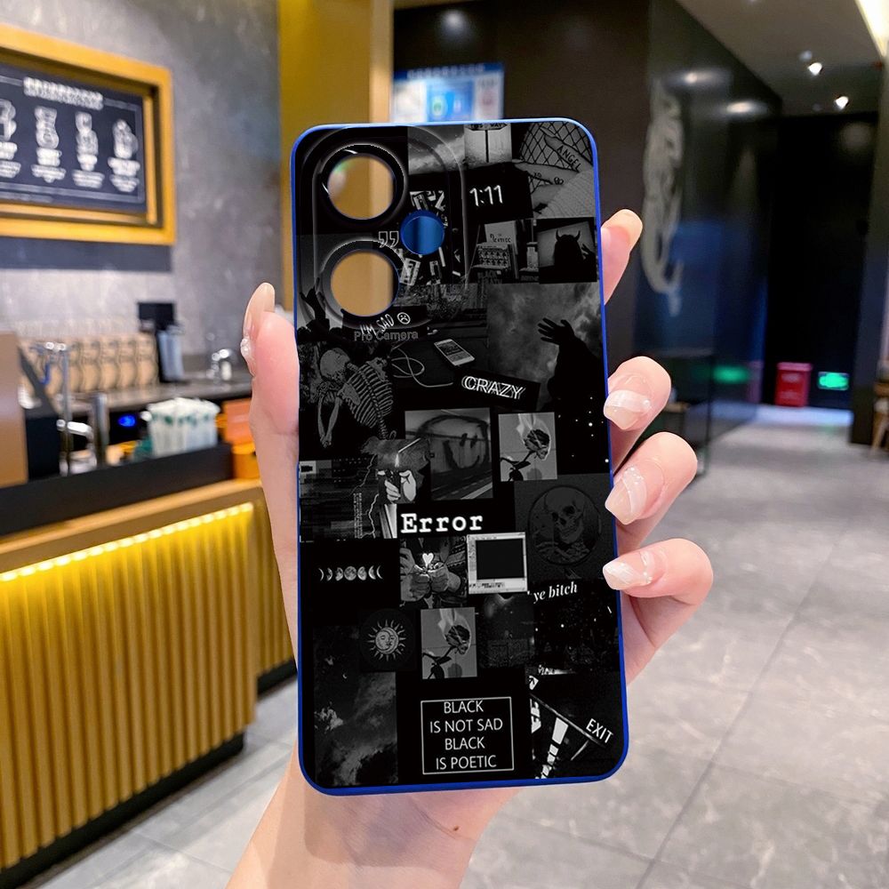 For VIVO Y28 Y03 Y18 Y17S Y27 Y15A Y15S Y02S Y02A Y36 Y33S Y12S Y12A Y01 Y1S Y20A Y22 Poetic Black Full Protective Case Anti Drop Cover