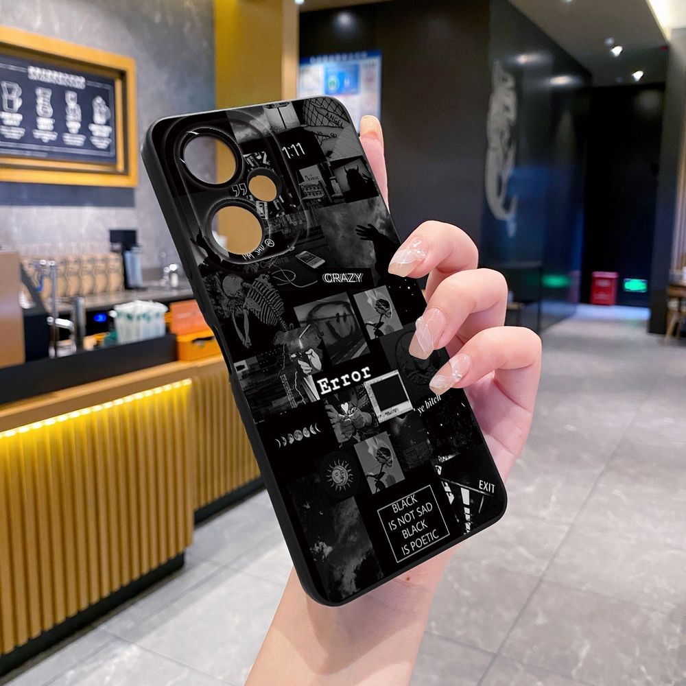 For VIVO Y28 Y03 Y18 Y17S Y27 Y15A Y15S Y02S Y02A Y36 Y33S Y12S Y12A Y01 Y1S Y20A Y22 Poetic Black Full Protective Case Anti Drop Cover