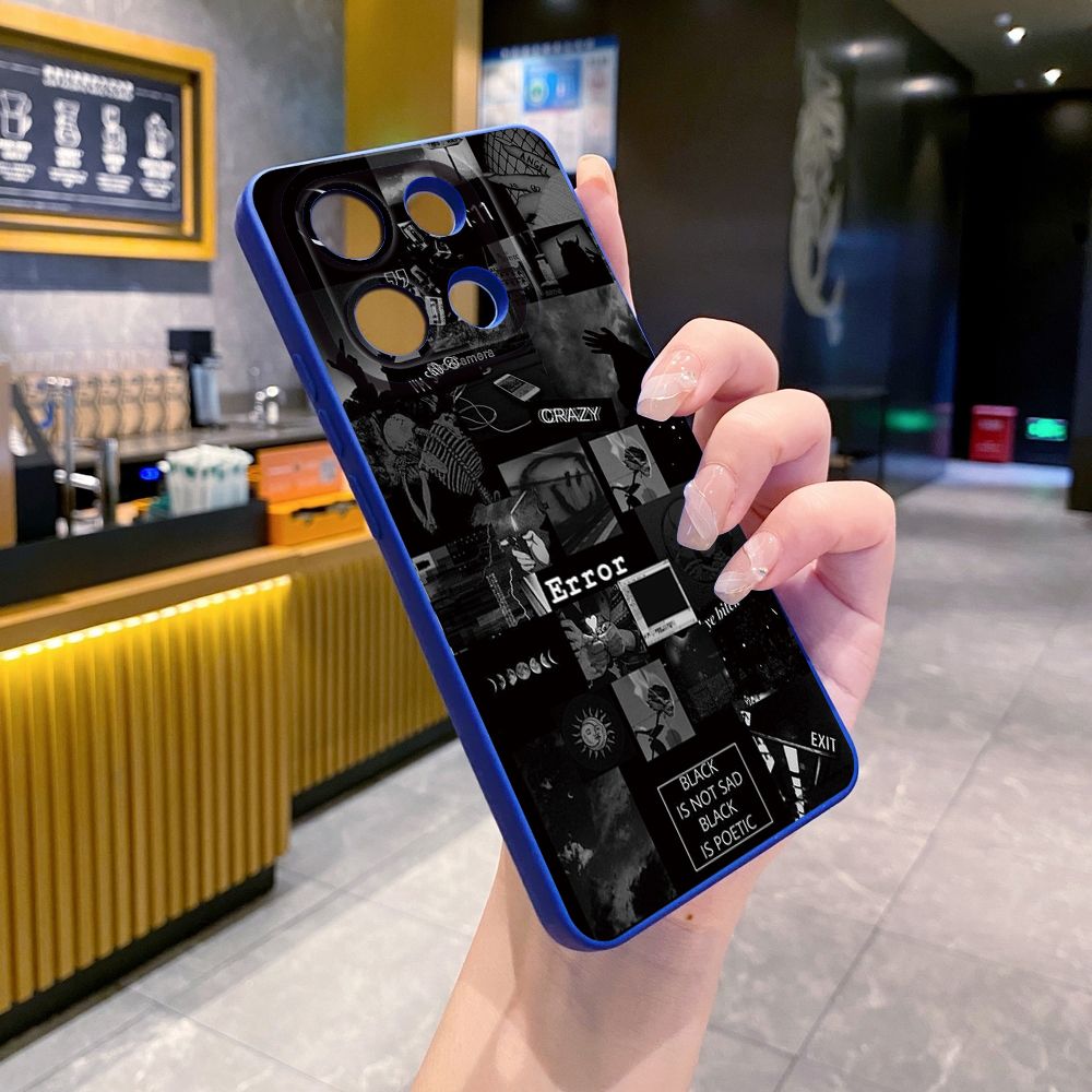 For Xiaomi Redmi Note 13 12 Pro 5G 12S 11S 13C A1 10 Pro 4G 10S Redmi 10C 9C Poetic Black Full Protective Case Anti Drop Cover