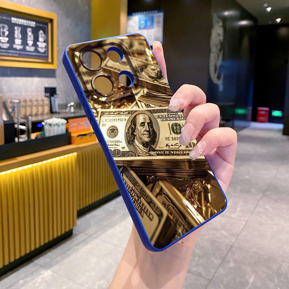 For Xiaomi Redmi Note 13 12 Pro 5G 12S 11S 13C A1 10 Pro 4G 10S Redmi 10C 9C USD Dollar Cash Full Protective Case Anti Drop Cover