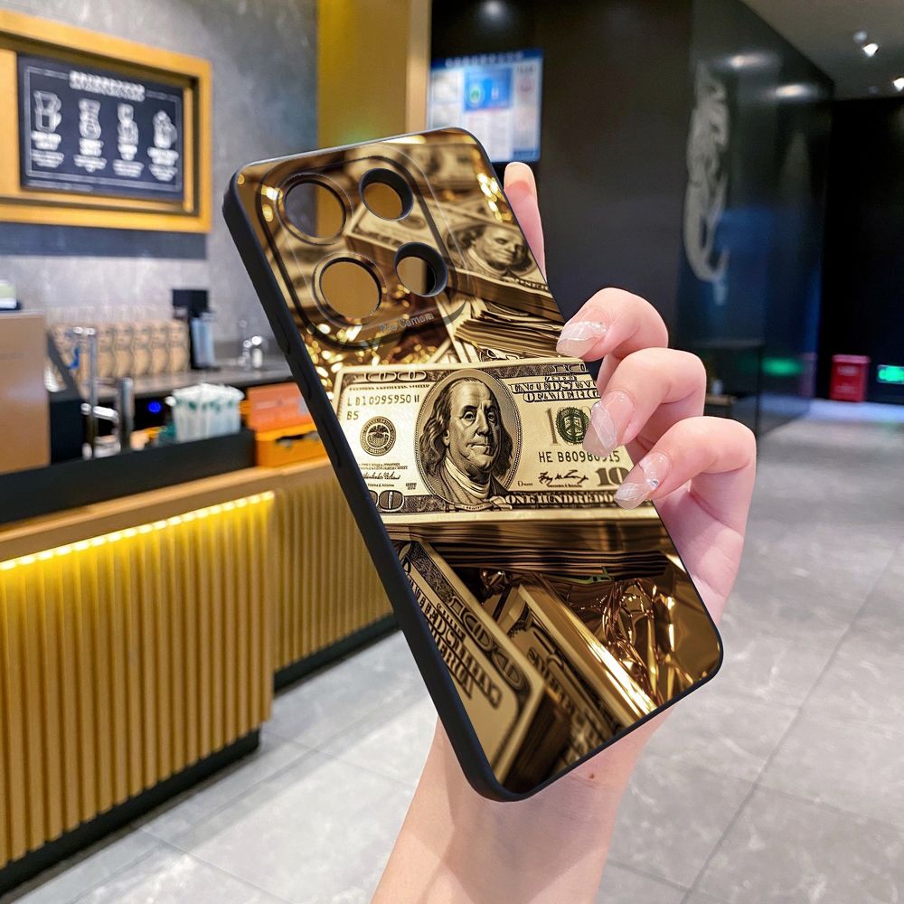 For Xiaomi Redmi Note 13 12 Pro 5G 12S 11S 13C A1 10 Pro 4G 10S Redmi 10C 9C USD Dollar Cash Full Protective Case Anti Drop Cover