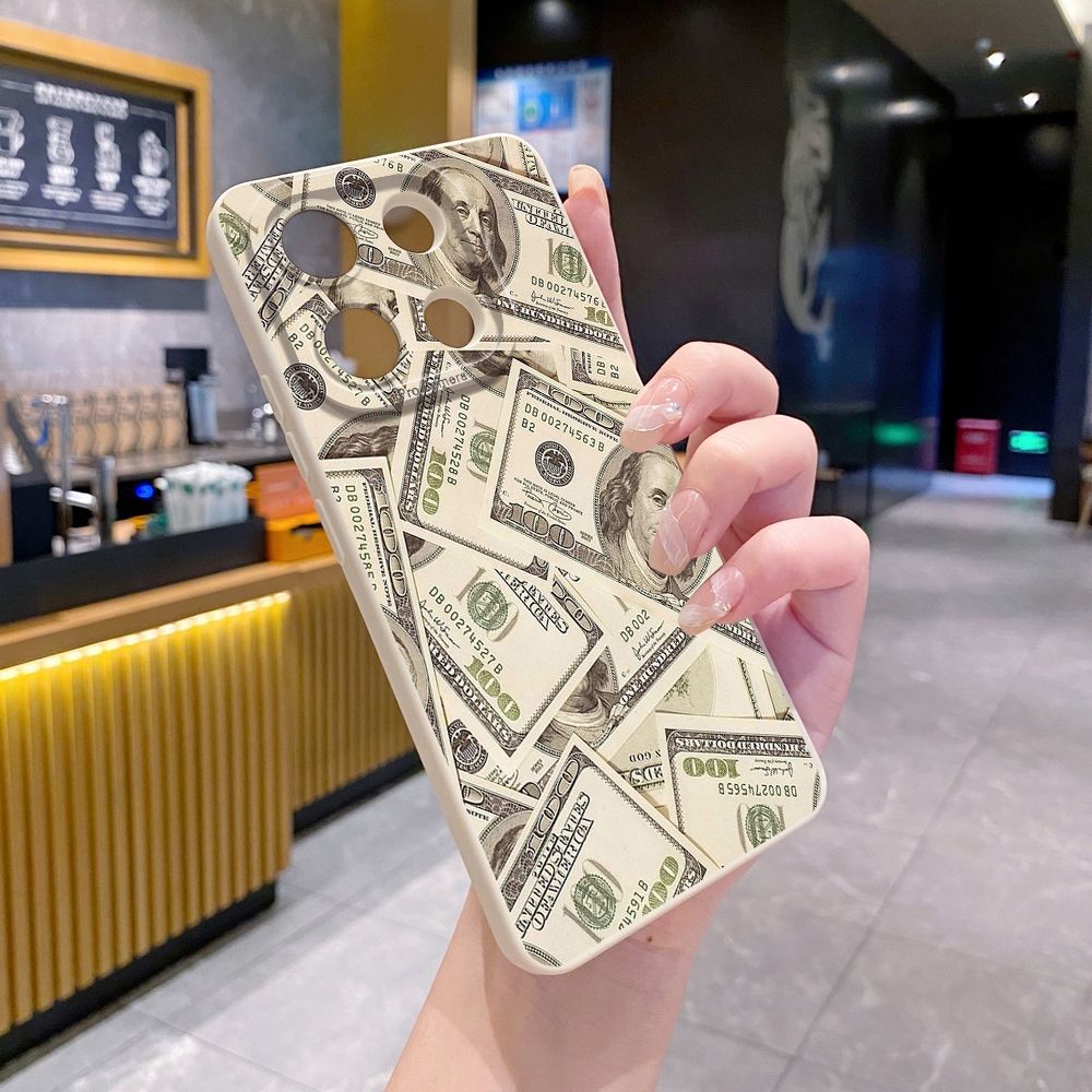 For Xiaomi Redmi Note 13 12 Pro 5G 12S 11S 13C A1 10 Pro 4G 10S Redmi 10C 9C USD Dollar Cash Full Protective Case Anti Drop Cover