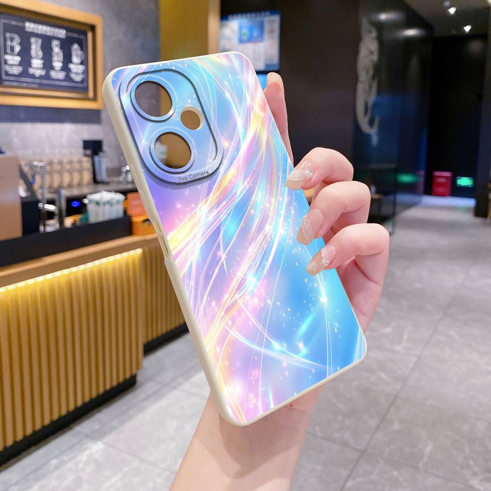 For VIVO Y28 Y03 Y18 Y17S Y27 Y15A Y15S Y02S Y02A Y36 Y33S Y12S Y12A Y01 Y1S Y20A Y22 Blue Aurora Full Protective Case Anti Drop Cover