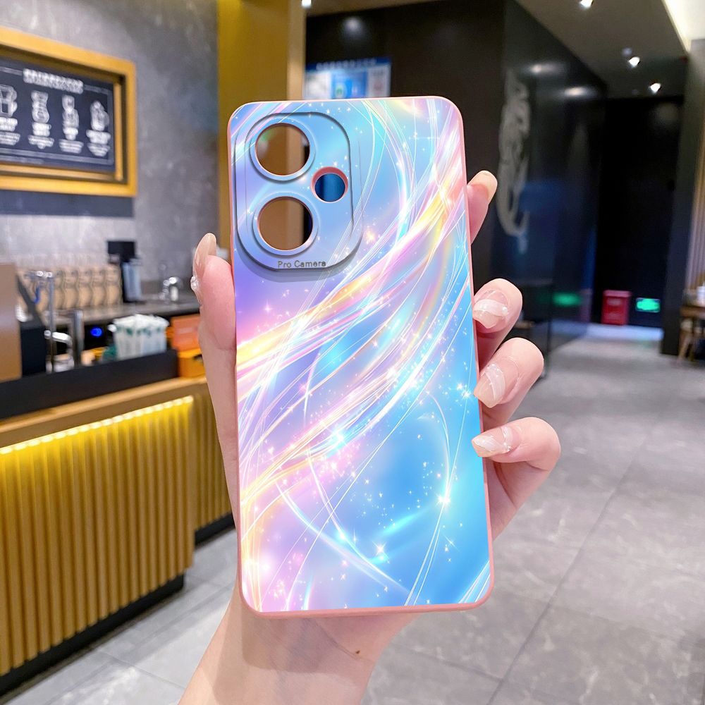 For VIVO Y28 Y03 Y18 Y17S Y27 Y15A Y15S Y02S Y02A Y36 Y33S Y12S Y12A Y01 Y1S Y20A Y22 Blue Aurora Full Protective Case Anti Drop Cover