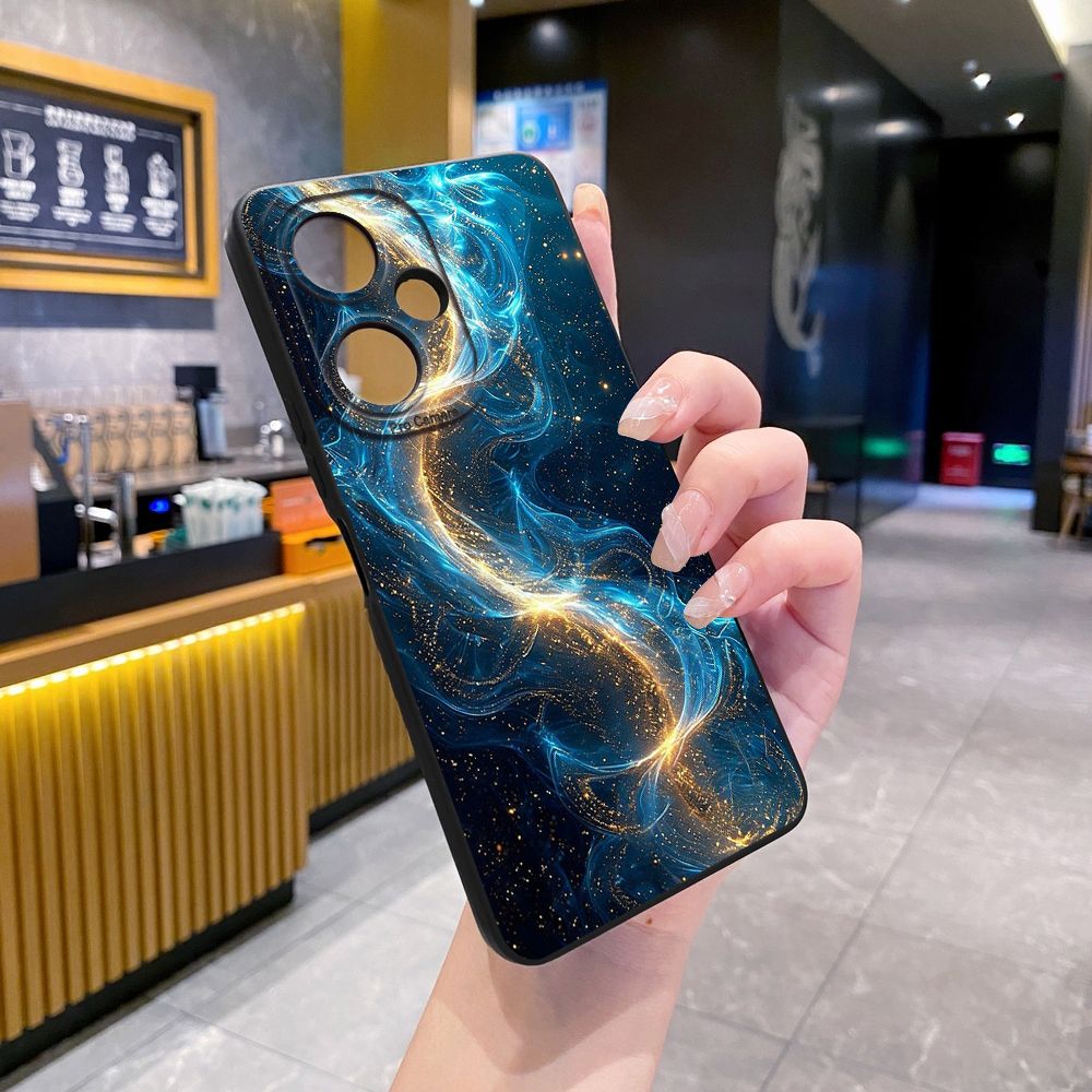 For VIVO Y28 Y03 Y18 Y17S Y27 Y15A Y15S Y02S Y02A Y36 Y33S Y12S Y12A Y01 Y1S Y20A Y22 Blue Aurora Full Protective Case Anti Drop Cover