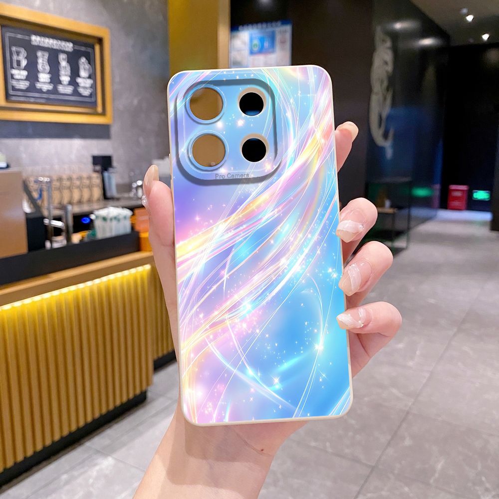 For Xiaomi Redmi Note 13 12 Pro 5G 12S 11S 13C A1 10 Pro 4G 10S Redmi 10C 9C Blue Aurora Full Protective Case Anti Drop Cover