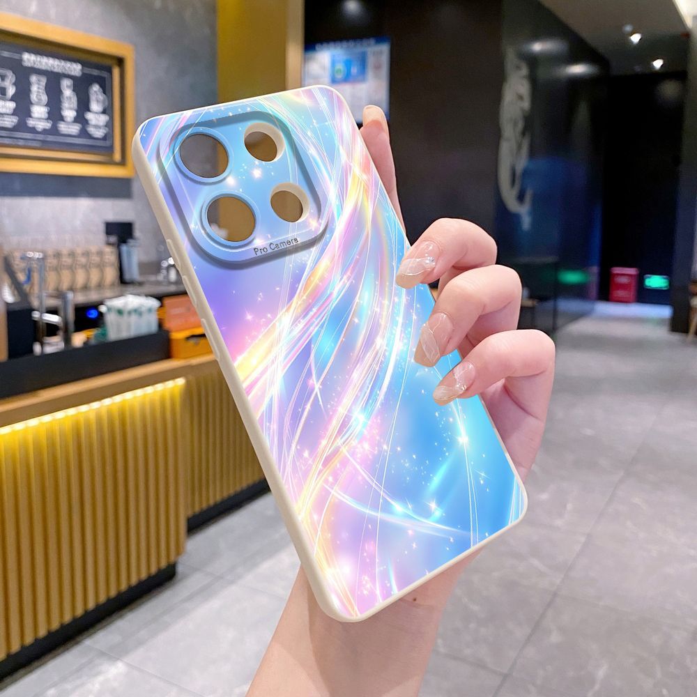 For Xiaomi Redmi Note 13 12 Pro 5G 12S 11S 13C A1 10 Pro 4G 10S Redmi 10C 9C Blue Aurora Full Protective Case Anti Drop Cover