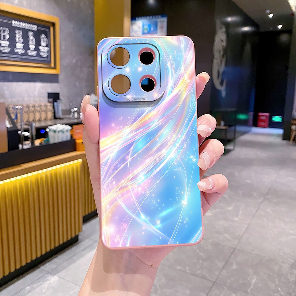 For Xiaomi Redmi Note 13 12 Pro 5G 12S 11S 13C A1 10 Pro 4G 10S Redmi 10C 9C Blue Aurora Full Protective Case Anti Drop Cover