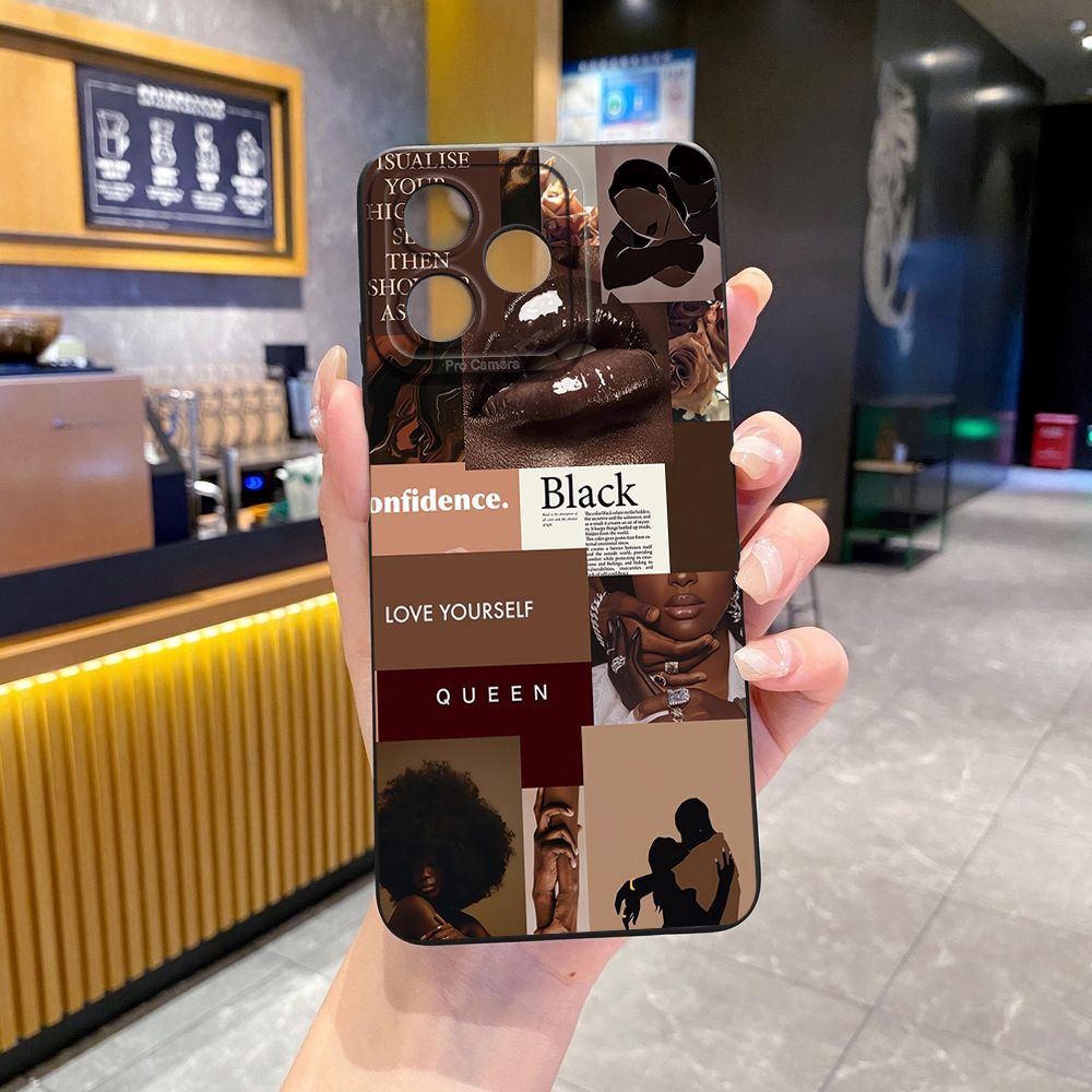 For Realme C61 C63 C65 C67 C53 C51 Note 50 60 C21 C33 C30 C35 C11 2021 C12 C15 C21Y C25Y Realme 12 13 Cute Coffee Cat Full Protective Case Anti Drop Cover