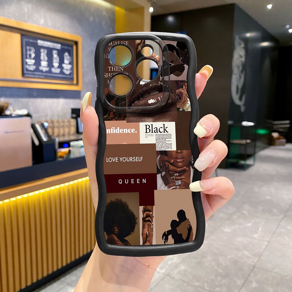 For Tecno Camon 19 Pro NEO 20 30 POP 6 GO 7 Spark GO 2023 8C 9 10 Pro 20C Cute Coffee Cat Wave Frame Phone Case Anti Drop Cover