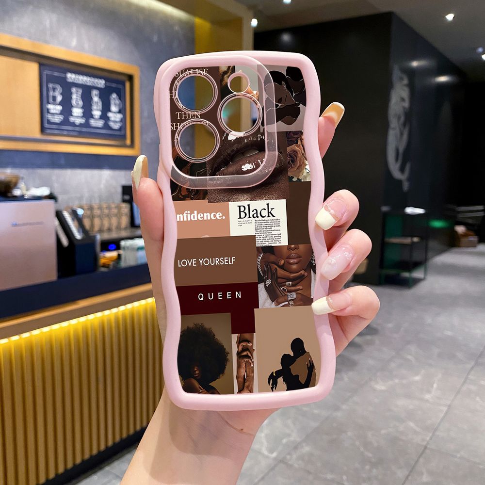 For Tecno Camon 19 Pro NEO 20 30 POP 6 GO 7 Spark GO 2023 8C 9 10 Pro 20C Cute Coffee Cat Wave Frame Phone Case Anti Drop Cover
