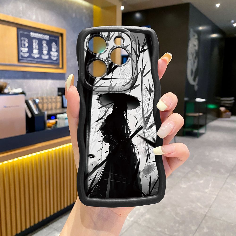 For Tecno Camon 19 Pro NEO 20 30 POP 6 GO 7 Spark GO 2023 8C 9 10 Pro 20C Dragon Pattern Sword Wave Frame Phone Case Anti Drop Cover