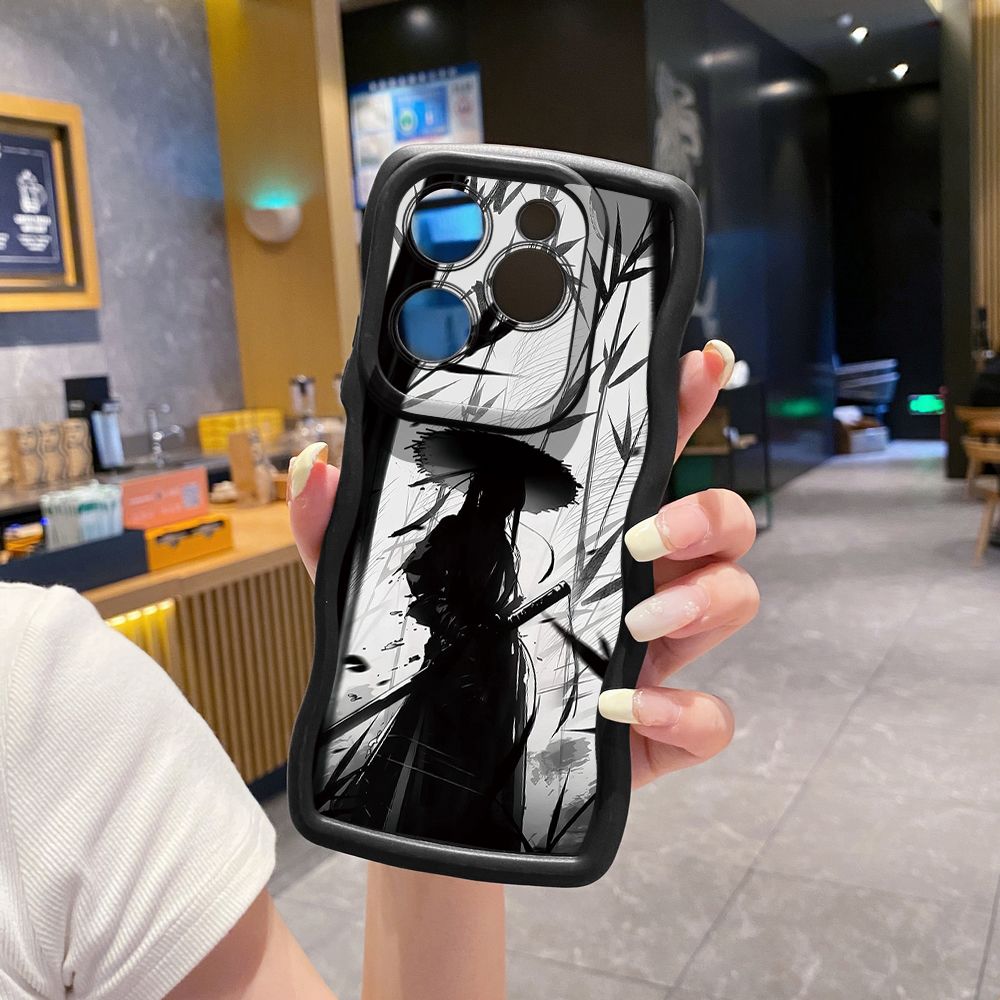 For Tecno Camon 19 Pro NEO 20 30 POP 6 GO 7 Spark GO 2023 8C 9 10 Pro 20C Dragon Pattern Sword Wave Frame Phone Case Anti Drop Cover