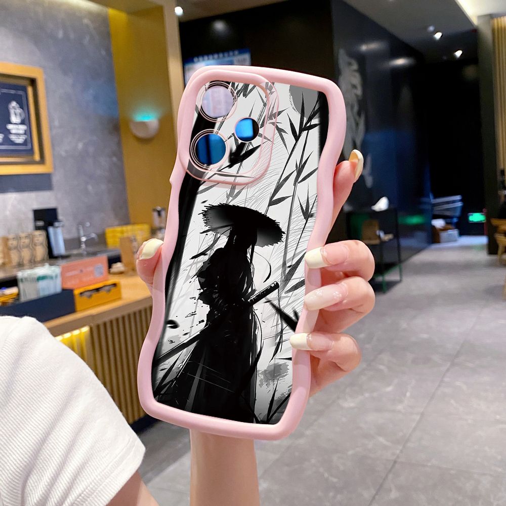 For Infinix Hot 40i 40 Pro Note 30 Play Smart 8 Pro 9 10 Play Lite Dragon Pattern Sword Wave Frame Phone Case Anti Drop Cover