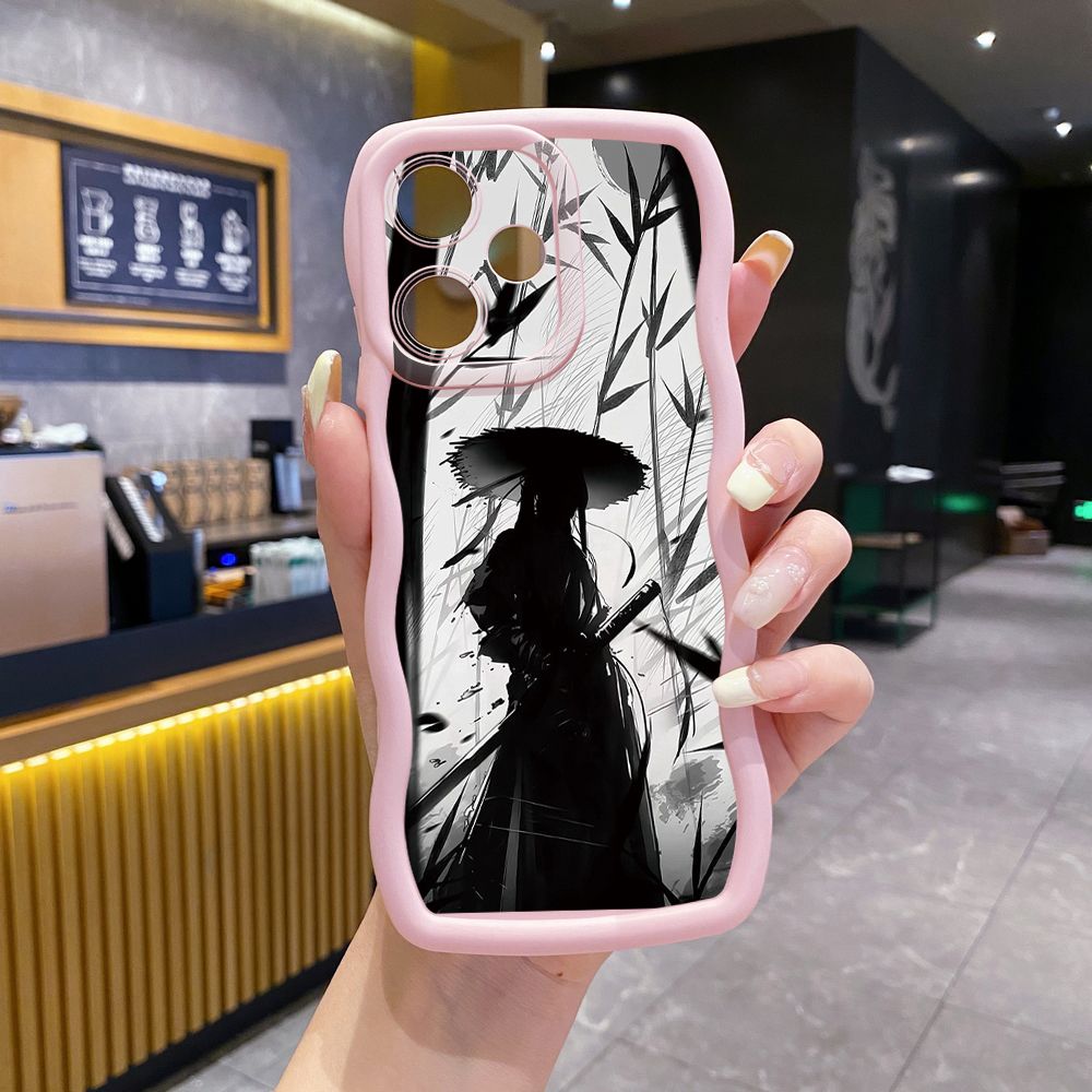 For Infinix Hot 40i 40 Pro Note 30 Play Smart 8 Pro 9 10 Play Lite Dragon Pattern Sword Wave Frame Phone Case Anti Drop Cover