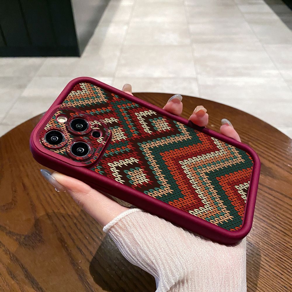 for iPhone 15 Pro Max 14 Plus 13 12 11 XR 8 7 SE 2022 XS Diamond Plaid Full Protective Phone Case Anti Drop Cover
