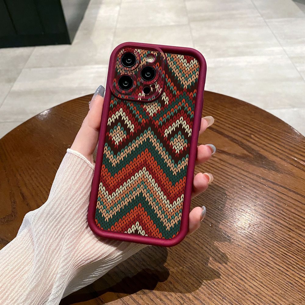 for iPhone 15 Pro Max 14 Plus 13 12 11 XR 8 7 SE 2022 XS Diamond Plaid Full Protective Phone Case Anti Drop Cover
