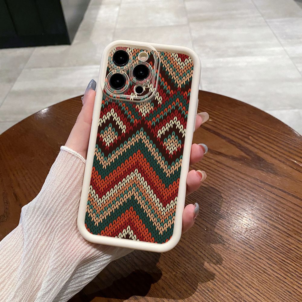 for iPhone 15 Pro Max 14 Plus 13 12 11 XR 8 7 SE 2022 XS Diamond Plaid Full Protective Phone Case Anti Drop Cover