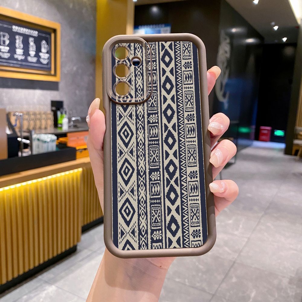 for Samsung Galaxy A15 A05 A35 A55 A14 A34 A33 A53 A73 A32 A52S A72 Diamond Plaid Full Protective Phone Case Anti Drop Cover