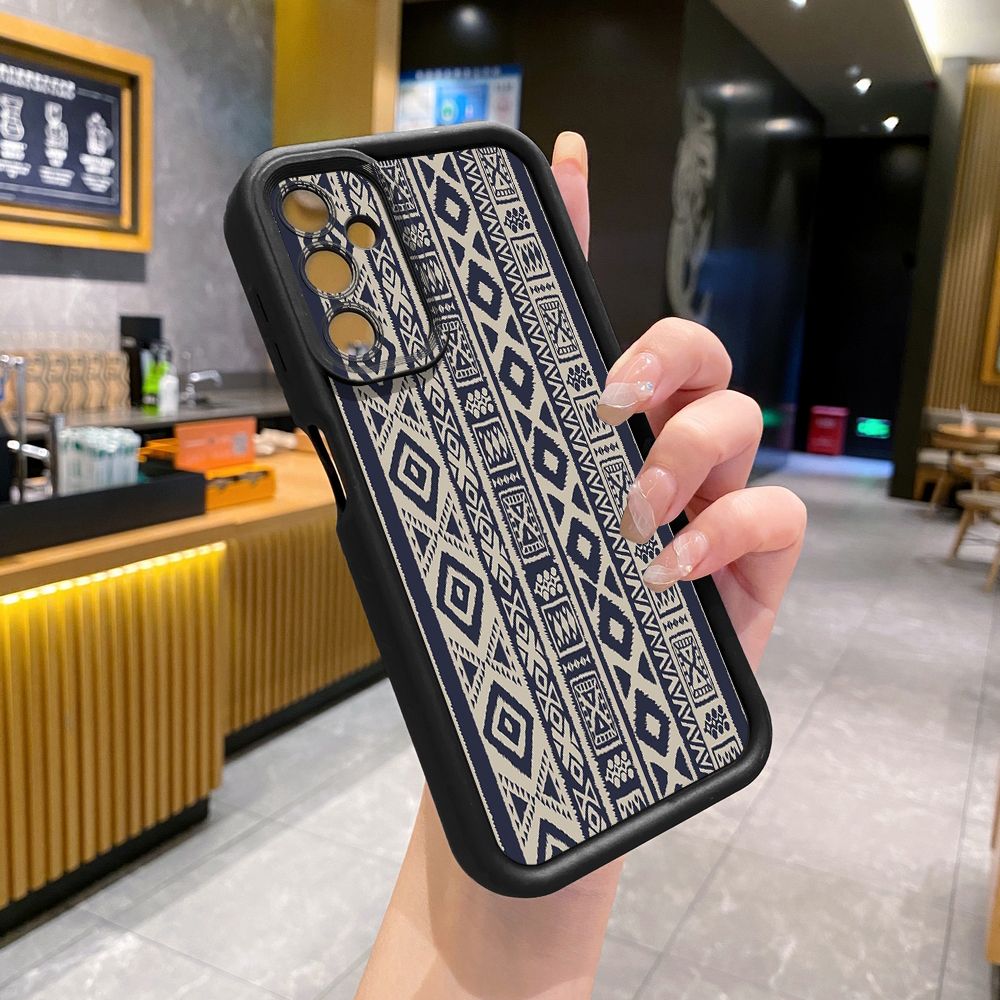 for Samsung Galaxy A15 A05 A35 A55 A14 A34 A33 A53 A73 A32 A52S A72 Diamond Plaid Full Protective Phone Case Anti Drop Cover