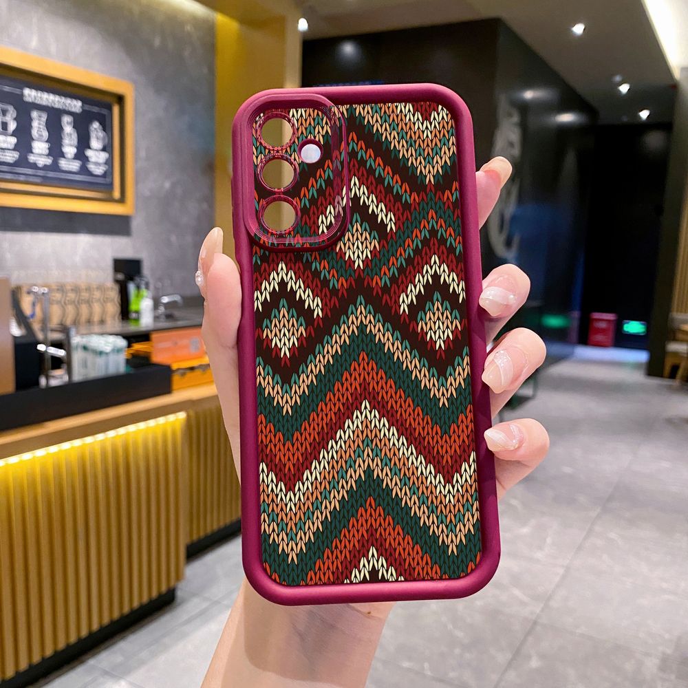 for Samsung Galaxy A15 A05 A35 A55 A14 A34 A33 A53 A73 A32 A52S A72 Diamond Plaid Full Protective Phone Case Anti Drop Cover