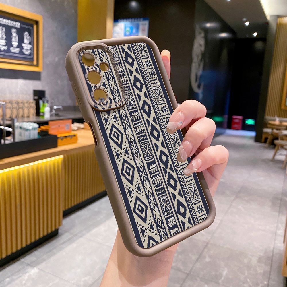 for Samsung Galaxy A15 A05 A35 A55 A14 A34 A33 A53 A73 A32 A52S A72 Diamond Plaid Full Protective Phone Case Anti Drop Cover