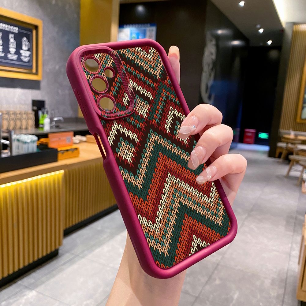 for Samsung Galaxy A15 A05 A35 A55 A14 A34 A33 A53 A73 A32 A52S A72 Diamond Plaid Full Protective Phone Case Anti Drop Cover