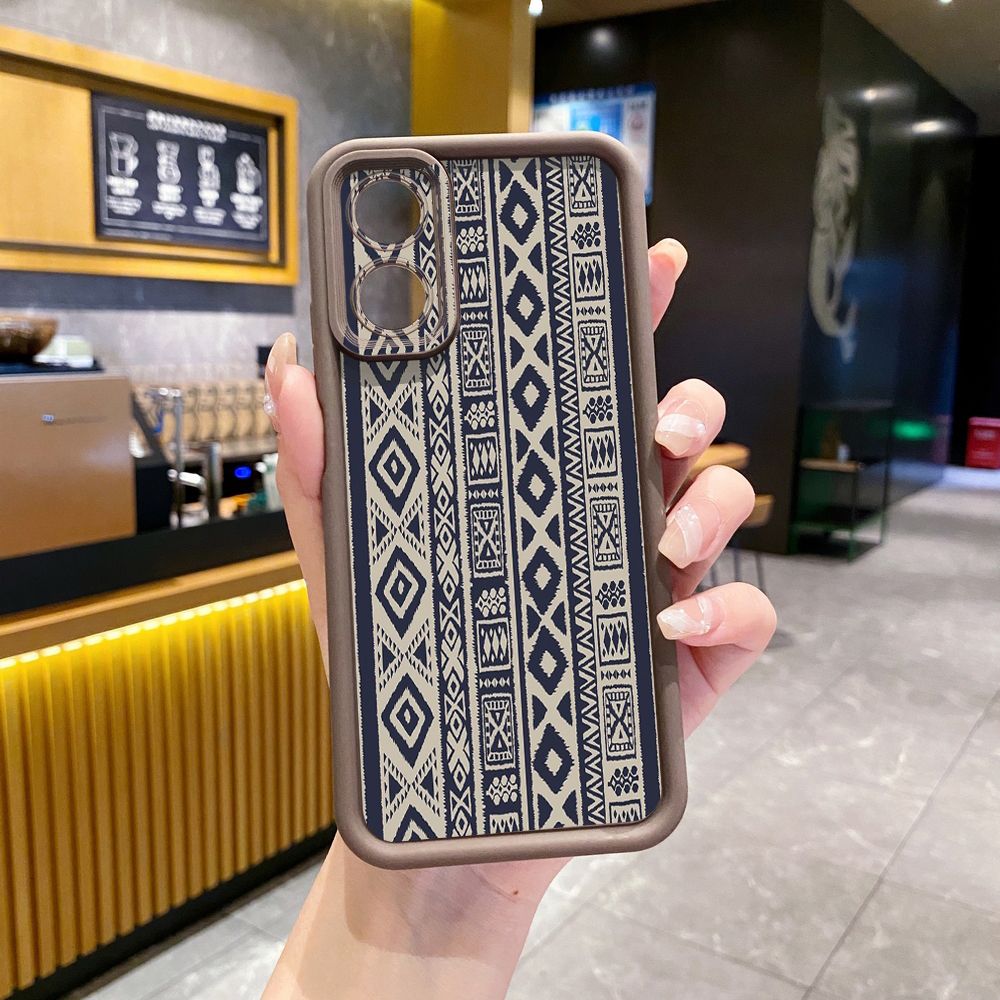 for OPPO A60 A18 A38 A17 A16 A57 A77 4G A59 A98 A78 A58 5G Diamond Plaid Full Protective Phone Case Anti Drop Cover