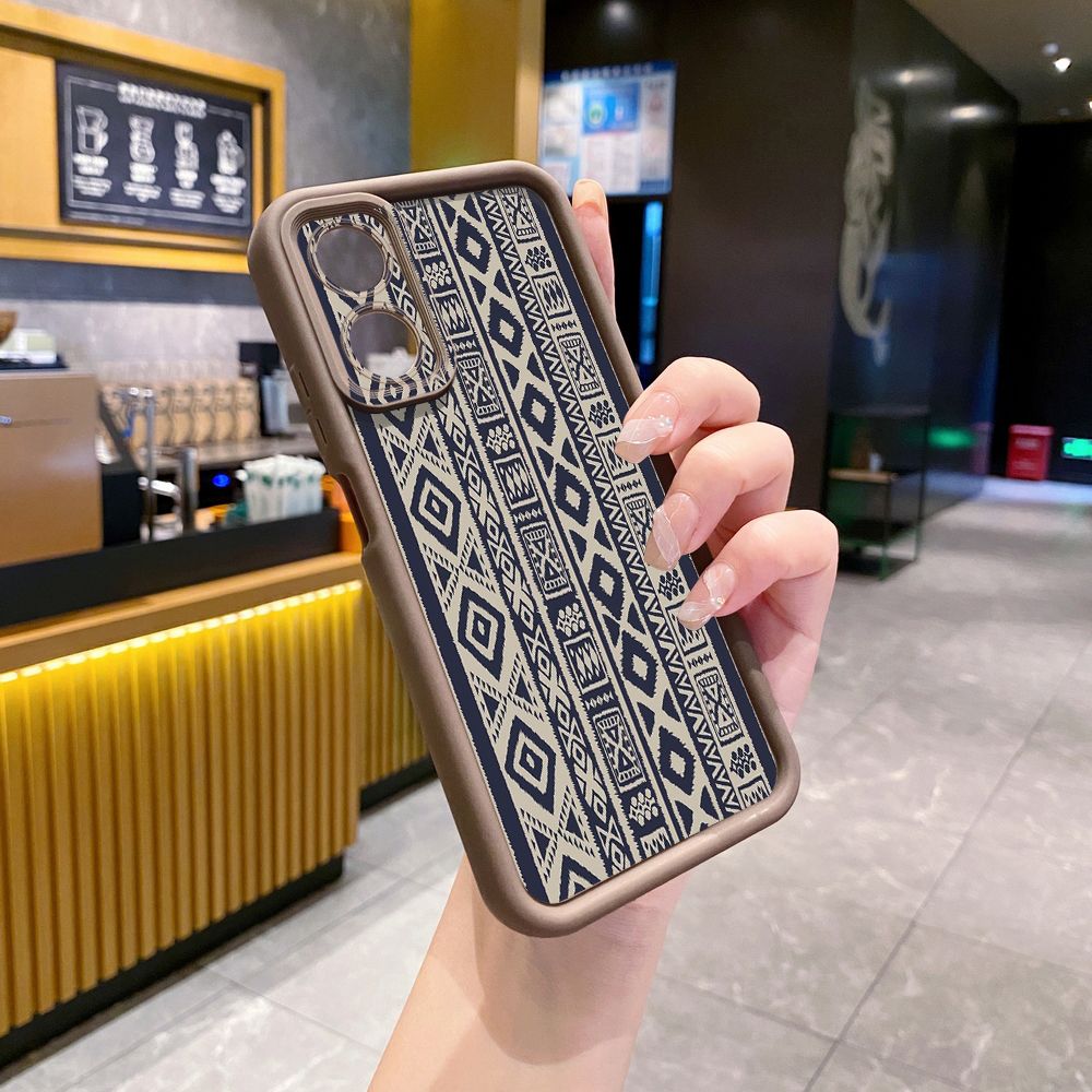 for OPPO A60 A18 A38 A17 A16 A57 A77 4G A59 A98 A78 A58 5G Diamond Plaid Full Protective Phone Case Anti Drop Cover