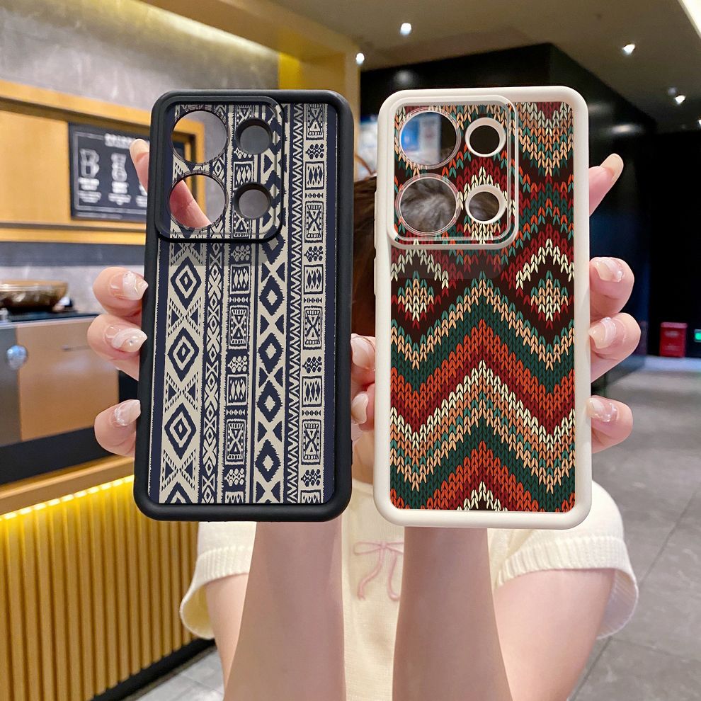 for Xiaomi Redmi Note 13 Pro 5G 12S 4G 12 Turbo 11S 13C 12C Diamond Plaid Full Protective Phone Case Anti Drop Cover