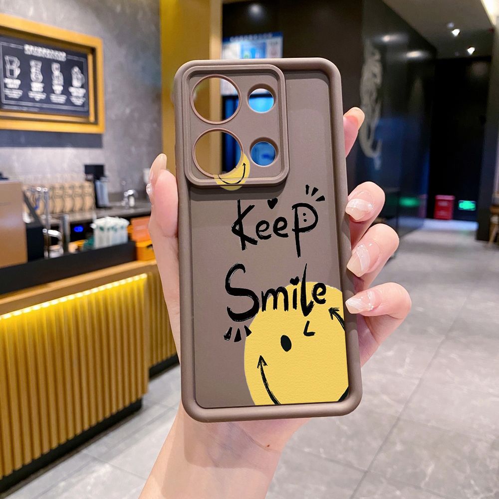 for Xiaomi Redmi Note 13 Pro 5G 12S 4G 12 Turbo 11S 13C 12C Smile Face Emoj Full Protective Phone Case Anti Drop Cover