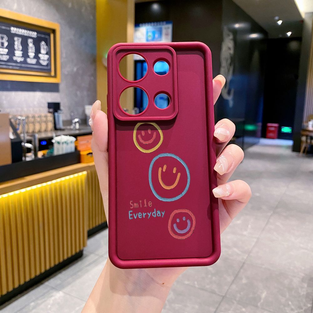 for Xiaomi Redmi Note 13 Pro 5G 12S 4G 12 Turbo 11S 13C 12C Smile Face Emoj Full Protective Phone Case Anti Drop Cover
