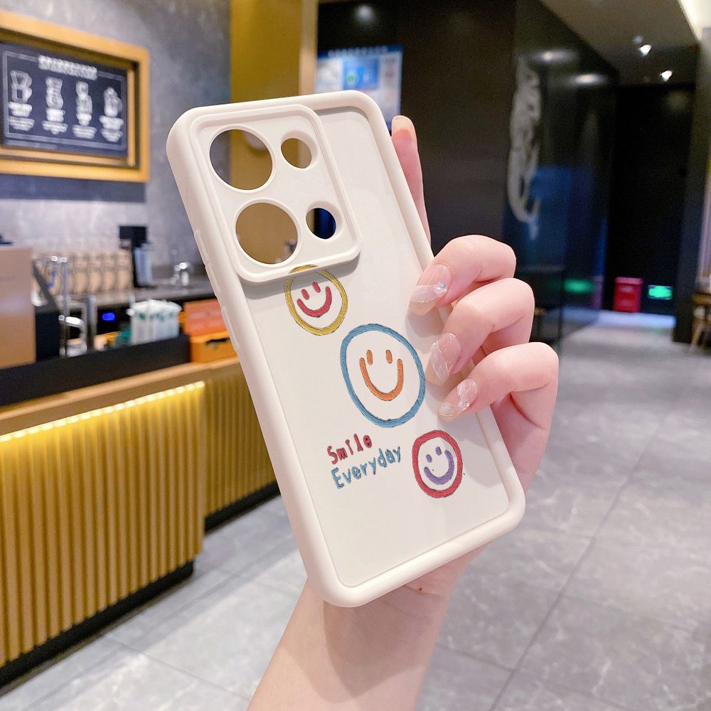 for Xiaomi Redmi Note 13 Pro 5G 12S 4G 12 Turbo 11S 13C 12C Smile Face Emoj Full Protective Phone Case Anti Drop Cover