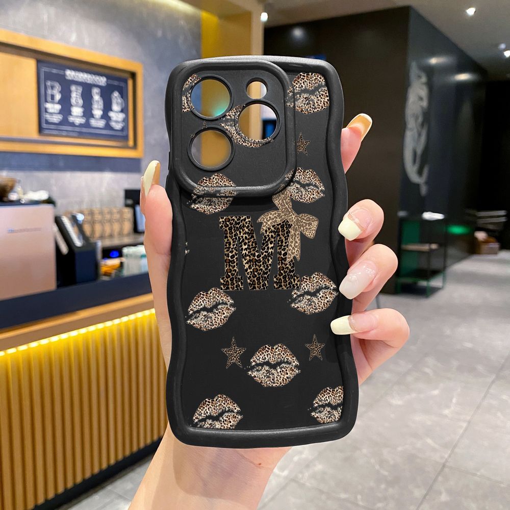 For Tecno Camon 19 Pro NEO 20 30 POP 6 GO 7 Spark GO 2023 8C 9 10 Pro 20C Retry Leopard Wave Frame Phone Case Anti Drop Cover