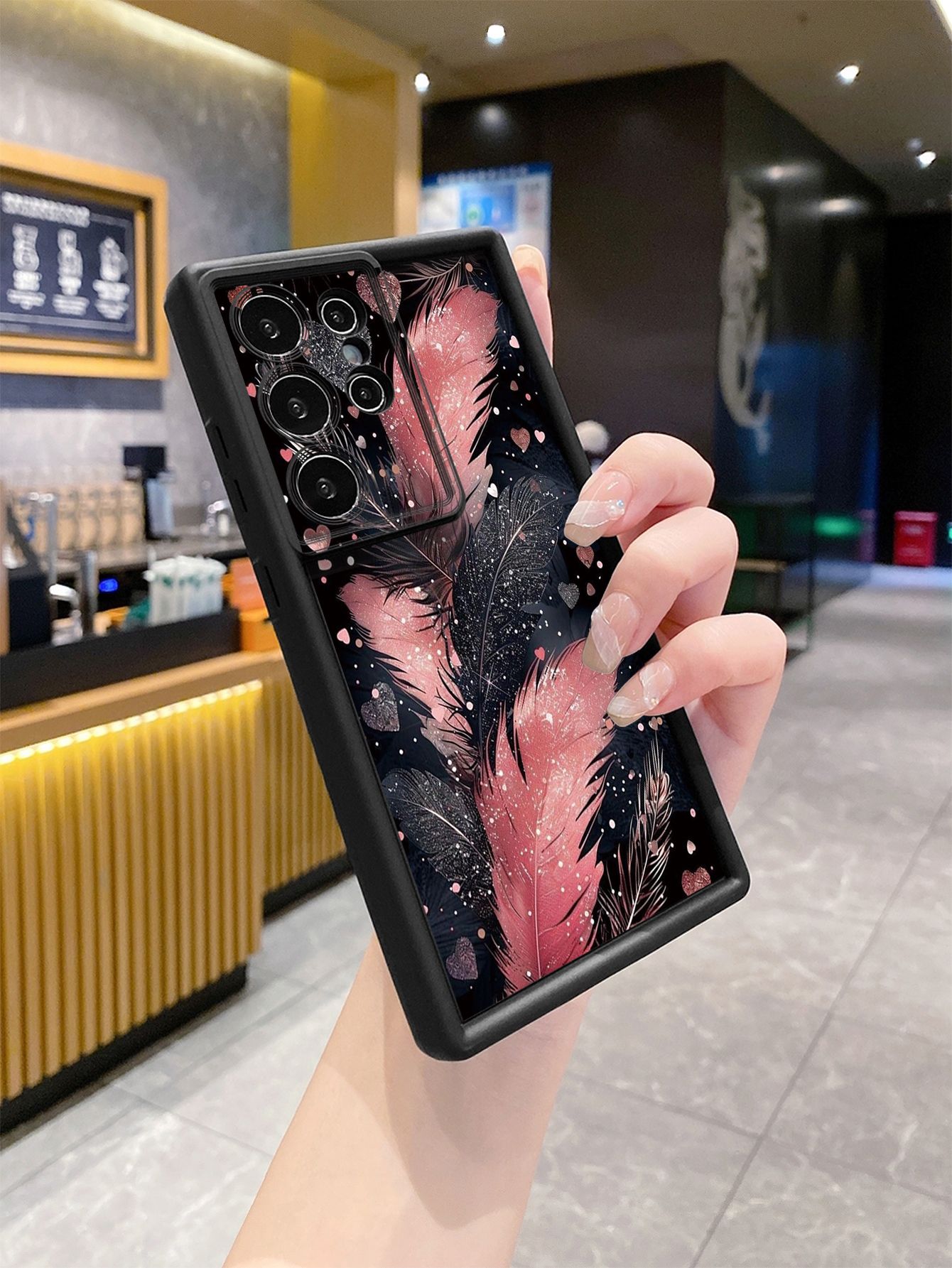 for Samsung Galaxy S24 S23 Ultra S22 Plus S21 FE S20 Luxury Beauty Leaves Full Protective Phone Case Anti Drop Cover