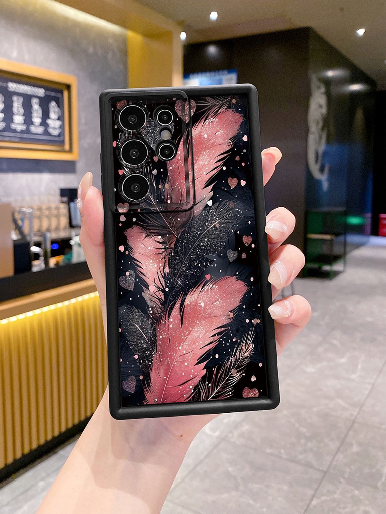 for Samsung Galaxy S24 S23 Ultra S22 Plus S21 FE S20 Luxury Beauty Leaves Full Protective Phone Case Anti Drop Cover