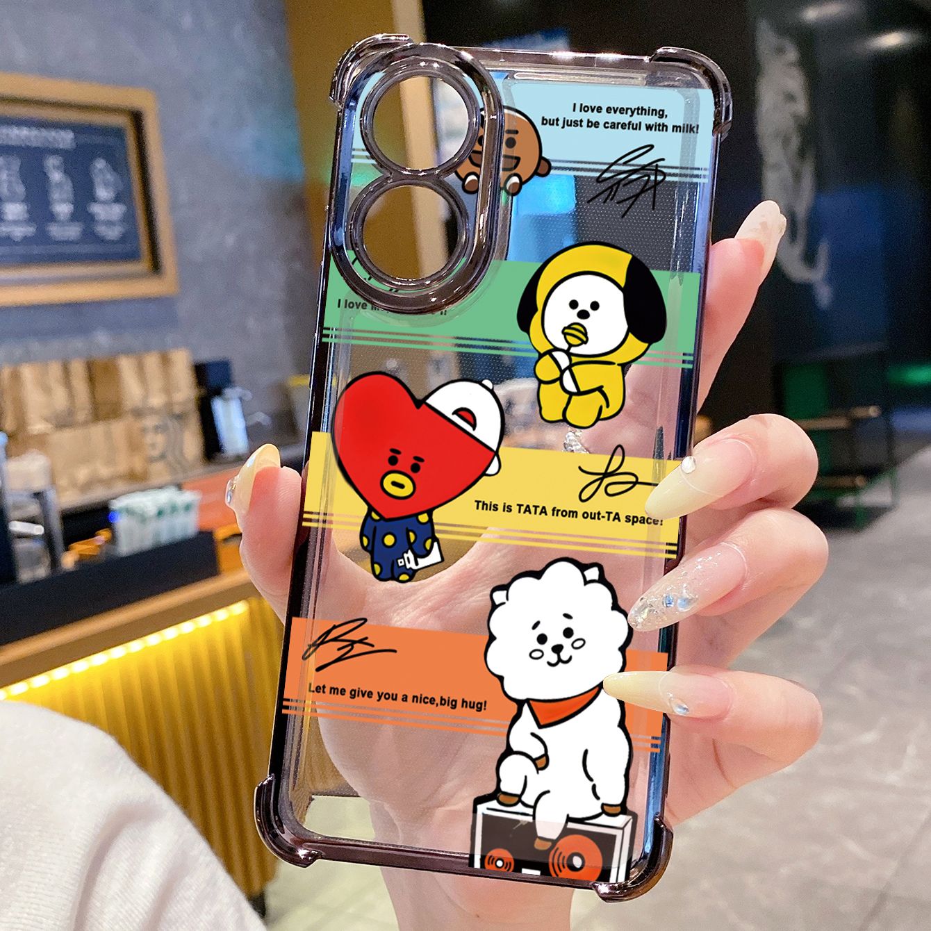 for OPPO A38 A5 Pro Realme C63 C51 C75 VIVO Plating Phone Case Shockproof Cover Fashion BTS BT21