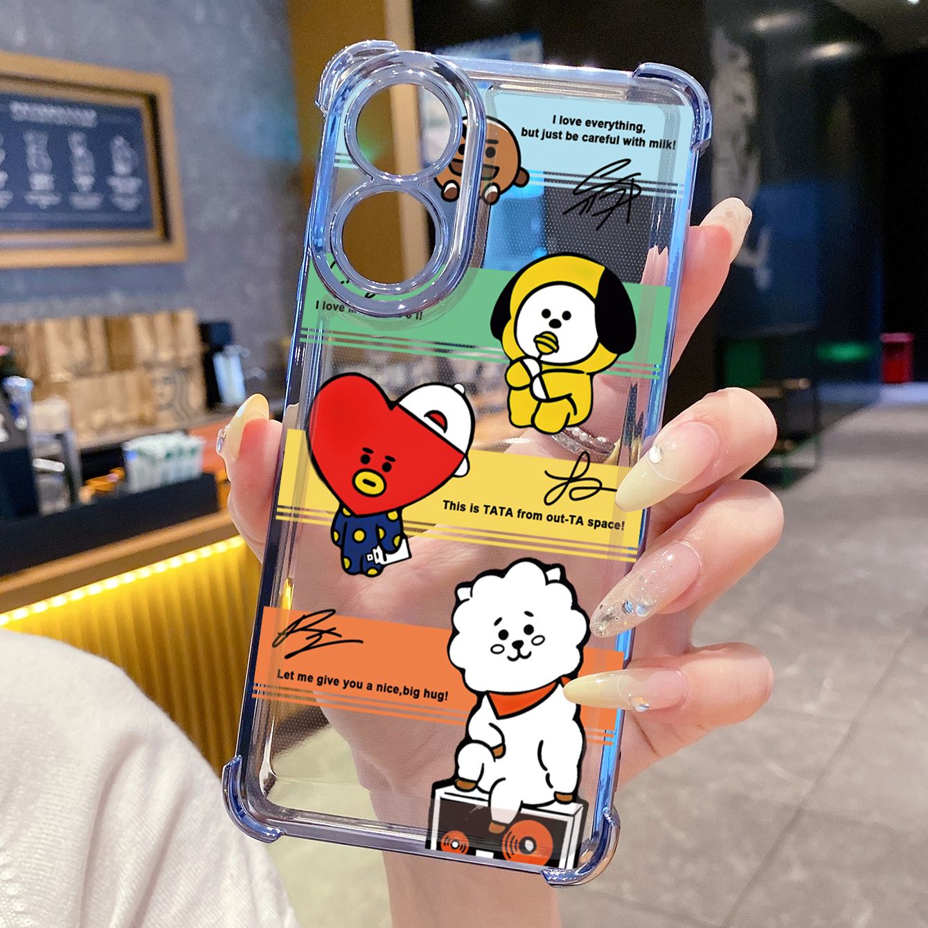 for OPPO A38 A5 Pro Realme C63 C51 C75 VIVO Plating Phone Case Shockproof Cover Fashion BTS BT21