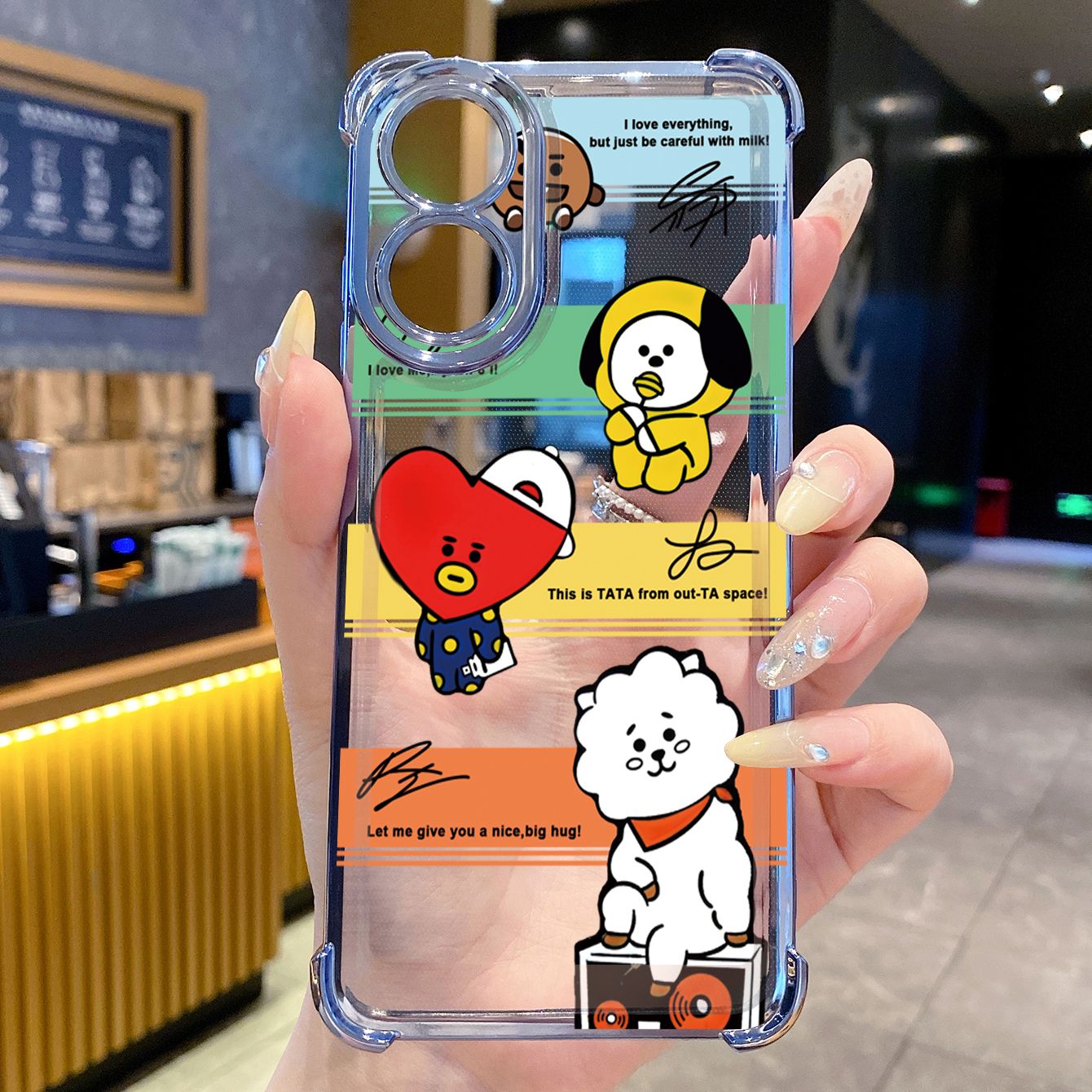 for OPPO A38 A5 Pro Realme C63 C51 C75 VIVO Plating Phone Case Shockproof Cover Fashion BTS BT21