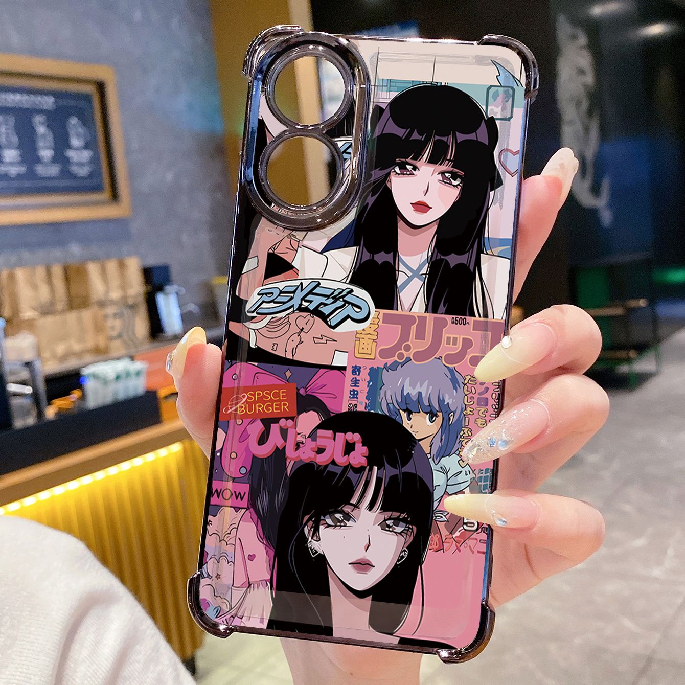 for OPPO A38 A5 Pro Realme C63 C51 C75 VIVO Plating Phone Case Shockproof Cover Fashion Girls
