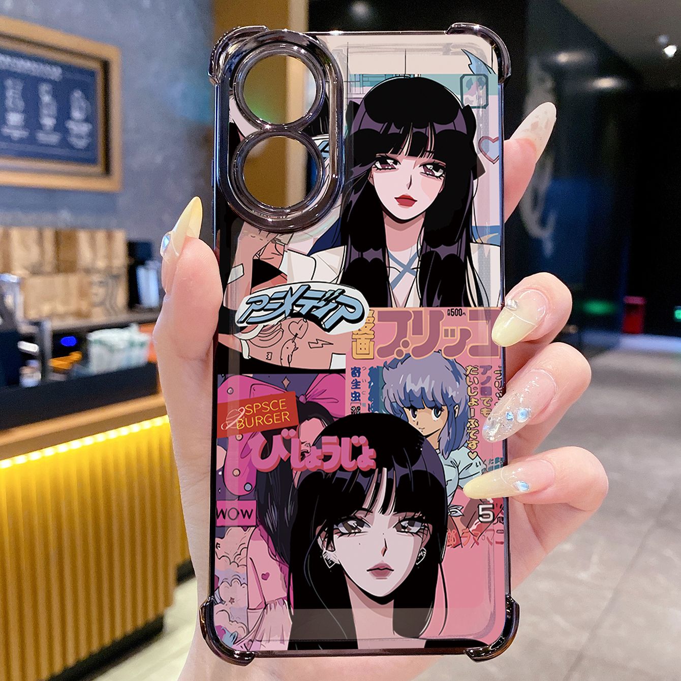 for OPPO A38 A5 Pro Realme C63 C51 C75 VIVO Plating Phone Case Shockproof Cover Fashion Girls