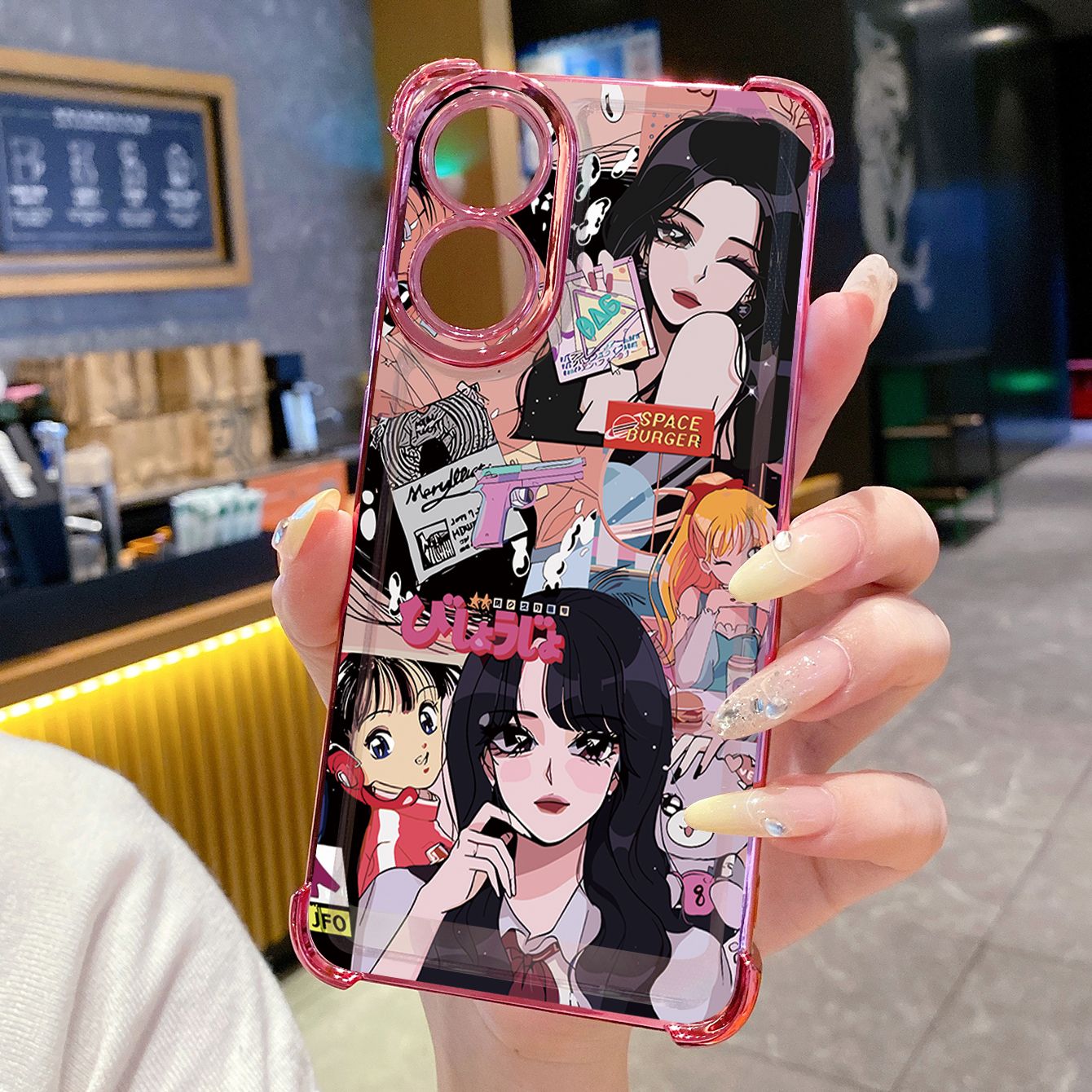 for OPPO A38 A5 Pro Realme C63 C51 C75 VIVO Plating Phone Case Shockproof Cover Fashion Girls