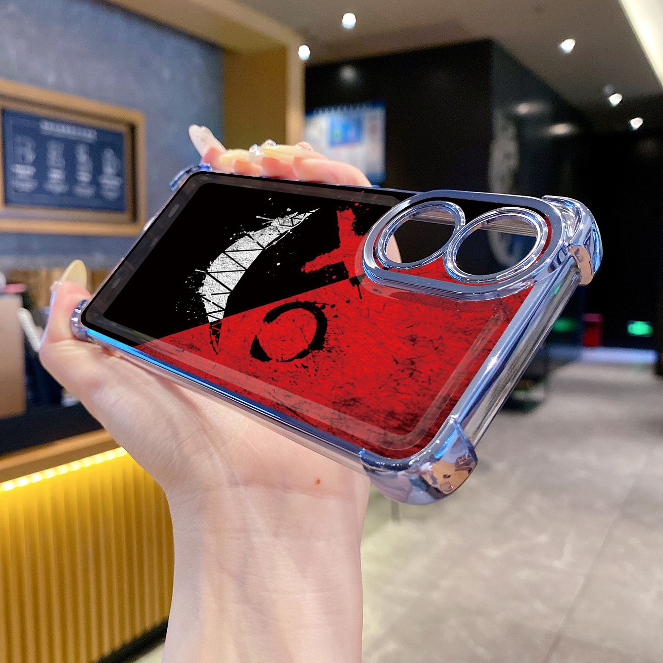 for OPPO A38 A5 Pro Realme C63 C51 C75 VIVO Plating Phone Case Shockproof Cover Cute Evil Clown