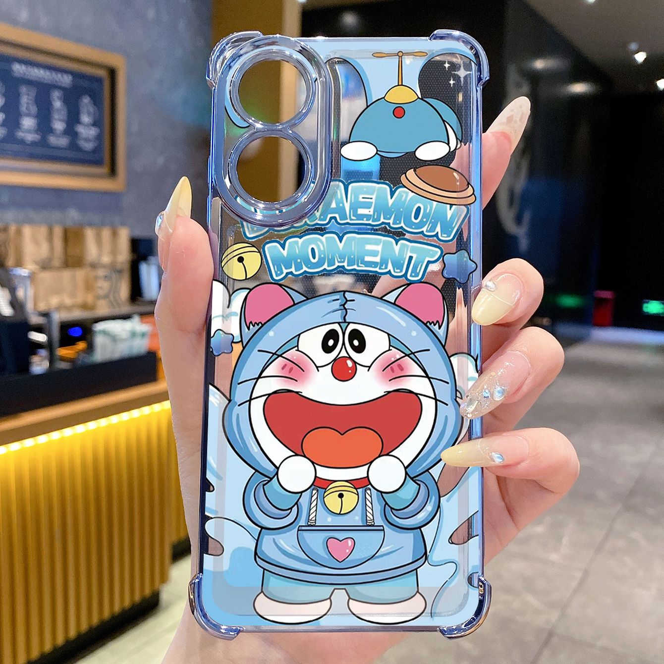 for OPPO A38 A5 Pro Realme C63 C51 C75 VIVO Plating Phone Case Shockproof Cover Stitch Angel Couple