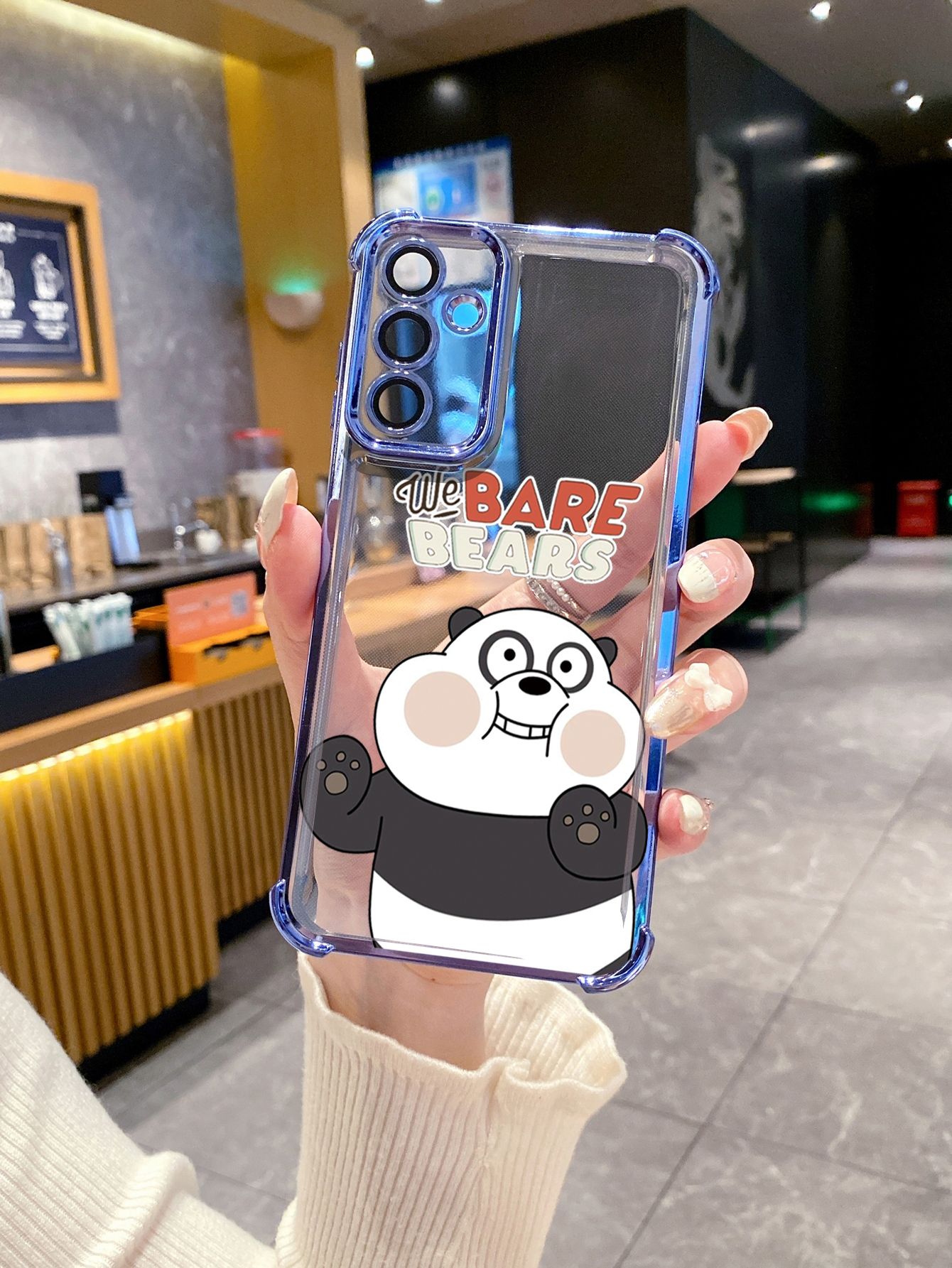 For Tecno Spark 10 20 Pro Spark Go 2023 2024 2025 Cute We Bare Bears Plating Frame Clear Phone Case Anti-shock Cover