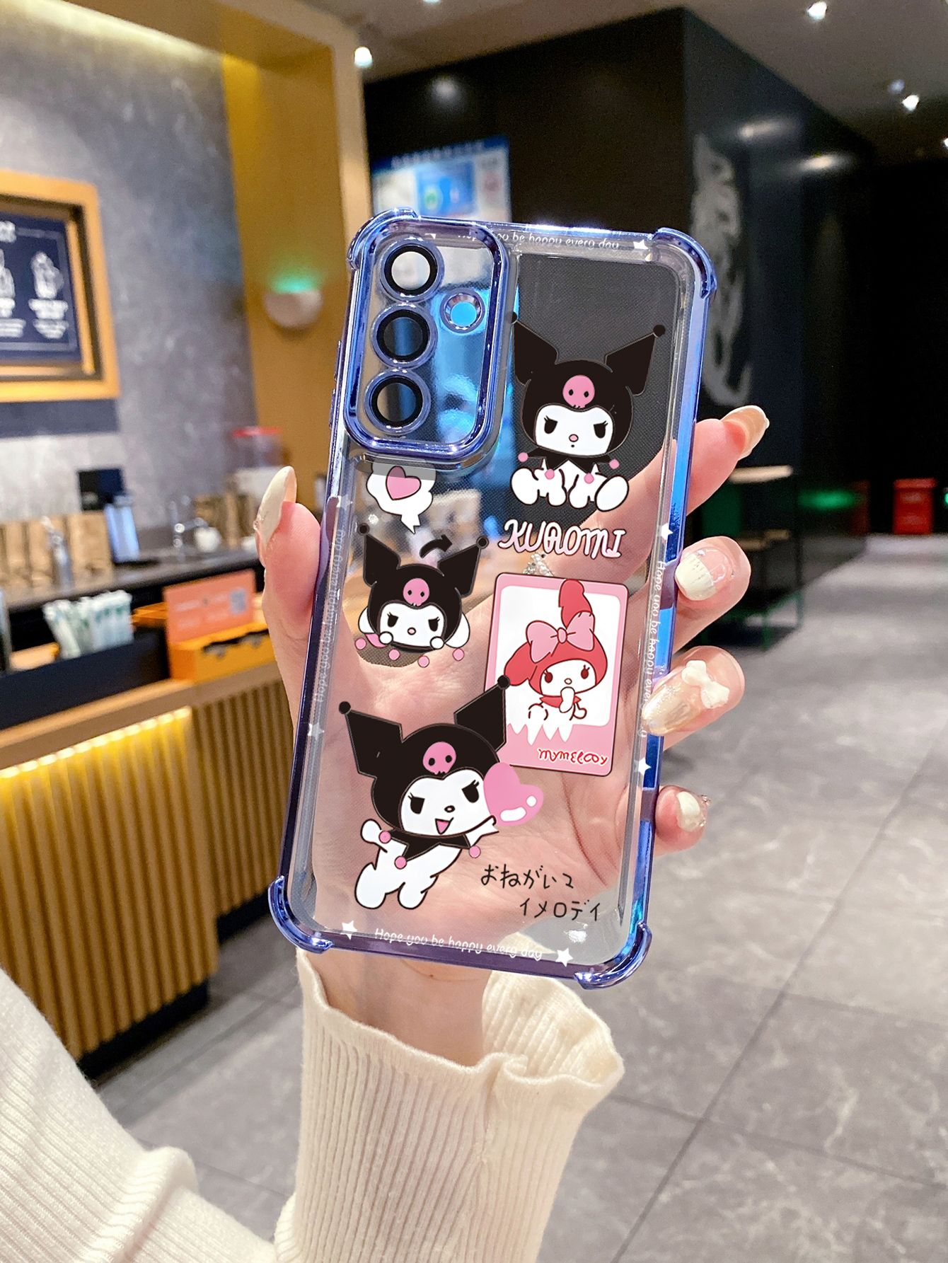 For Tecno Spark 10 20 Pro Spark Go 2023 2024 2025 Kuromi My Melody Plating Frame Clear Phone Case Anti-shock Cover