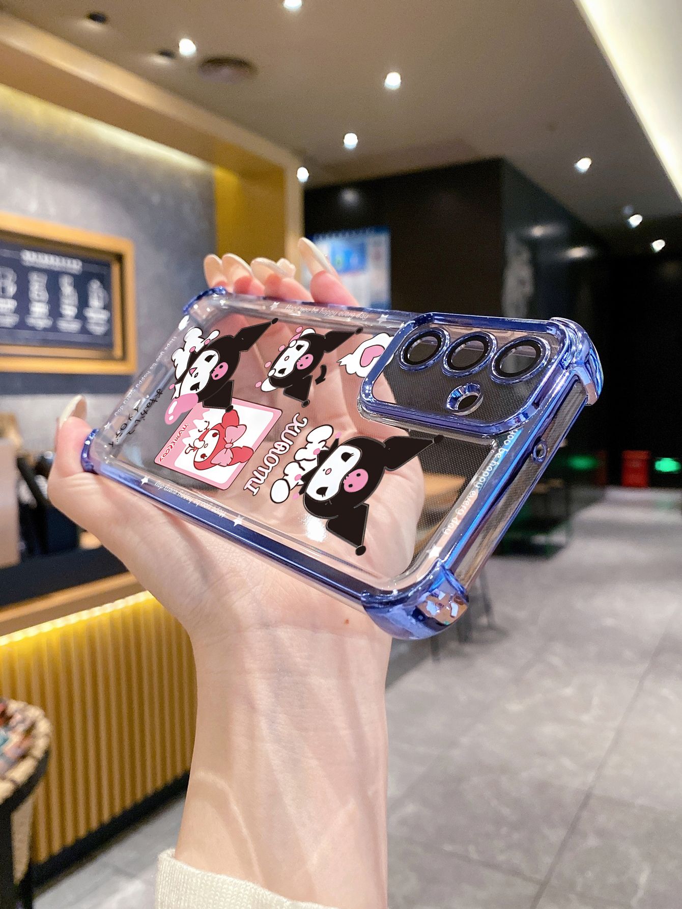 For Tecno Spark 10 20 Pro Spark Go 2023 2024 2025 Kuromi My Melody Plating Frame Clear Phone Case Anti-shock Cover