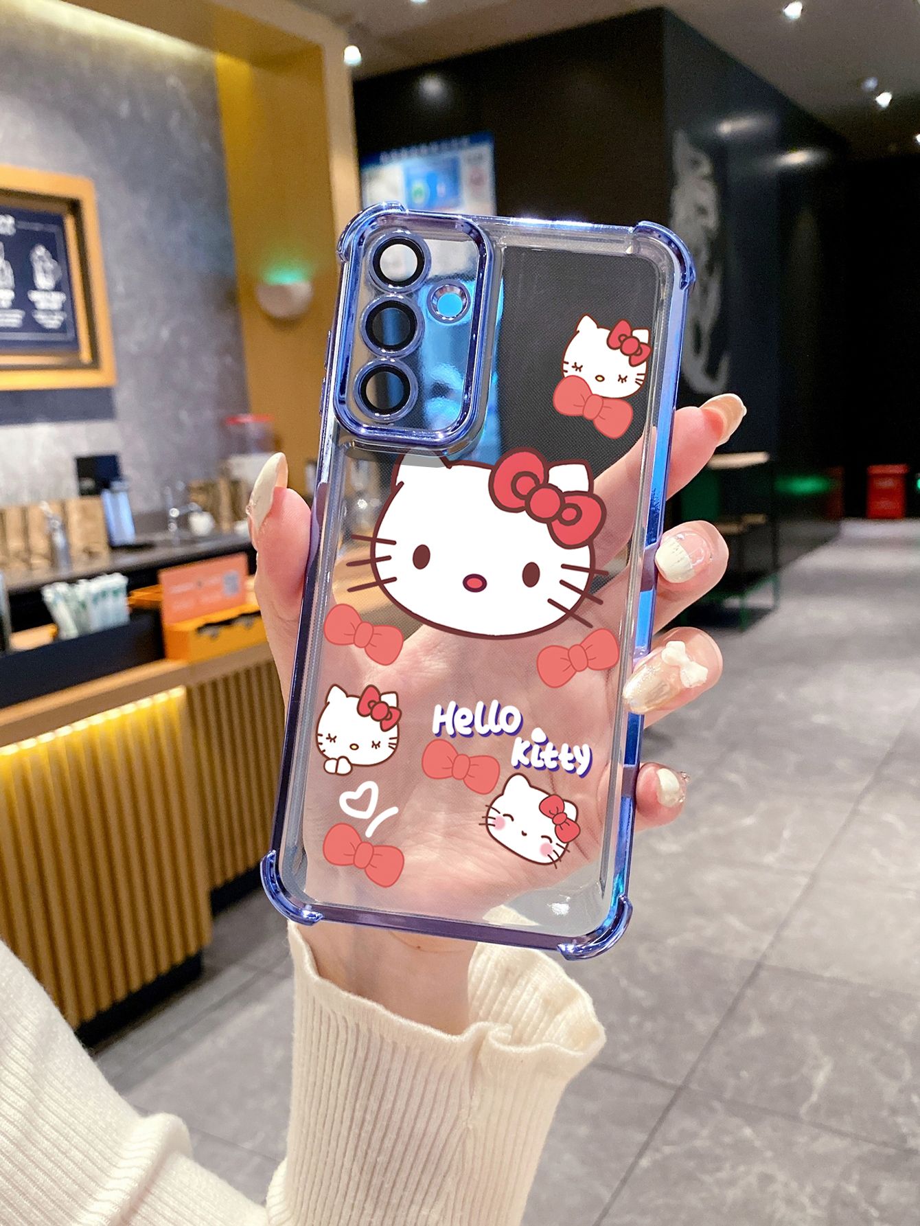 For Tecno Spark 10 20 Pro Spark Go 2023 2024 2025 Cute HelloKitty Plating Frame Clear Phone Case Anti-shock Cover