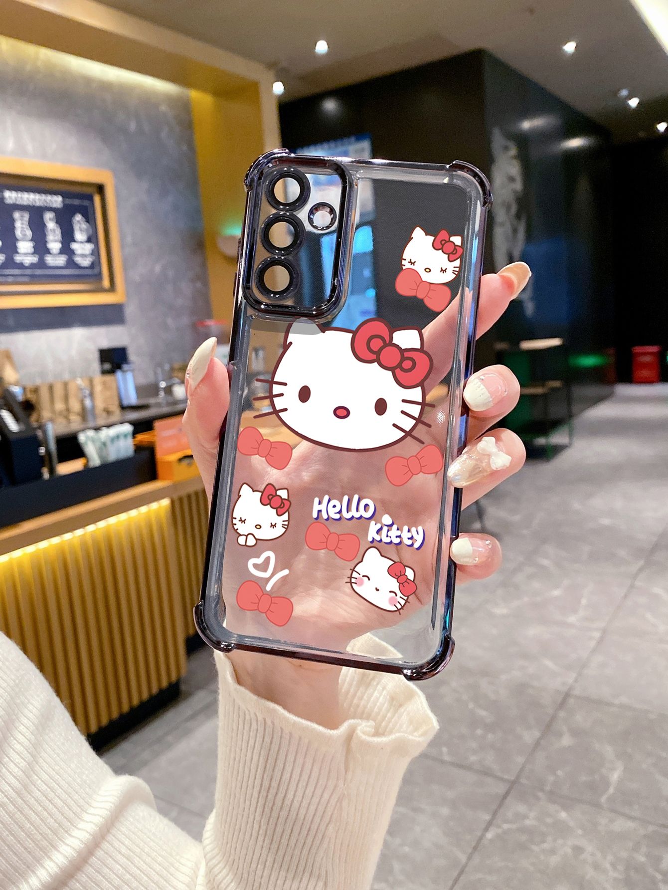 For Tecno Spark 10 20 Pro Spark Go 2023 2024 2025 Cute HelloKitty Plating Frame Clear Phone Case Anti-shock Cover